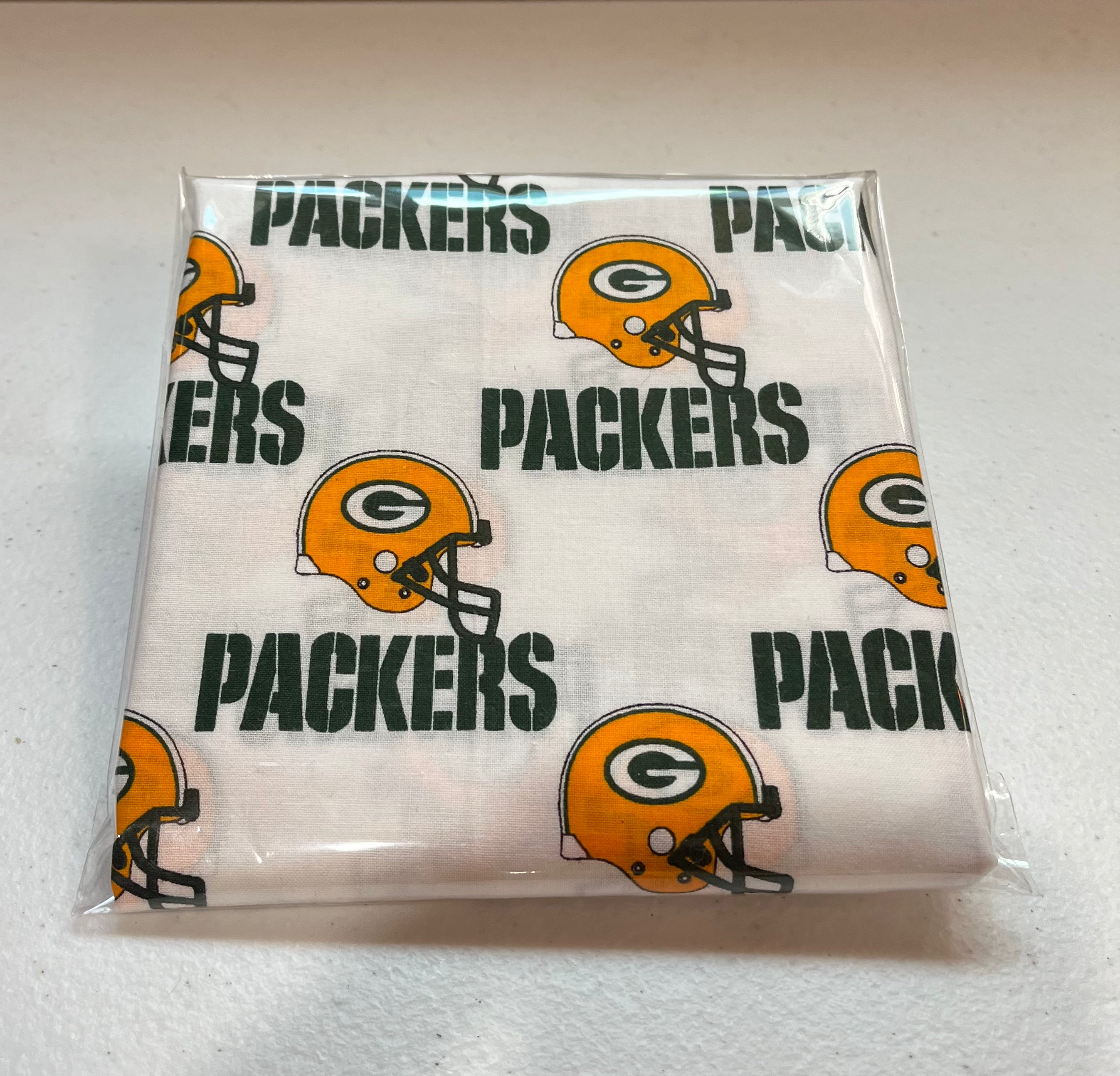 Green Bay Packers White  Cotton Pillow Cover